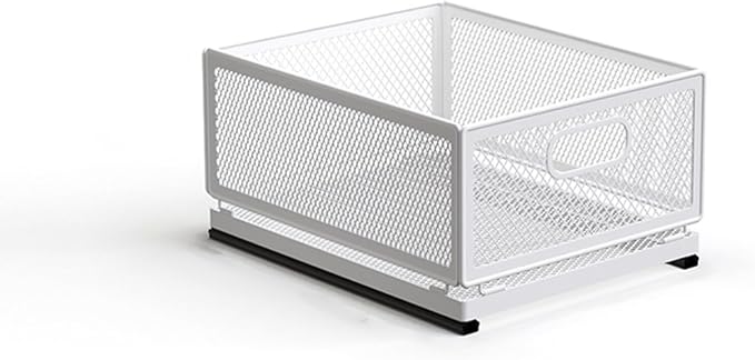 Pull Out Cabinet Organizer, Slide Out Drawers Fixed with Adhesive Nano Film, Pantry Shelves Sliding Drawer Storage Organization for Kitchen/Bathroom/Bedroom (11.8*9.4*6.1inch/30*24*15.5cm) by Unknown