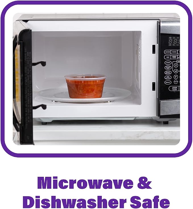 [Case of 240 12 oz. Plastic Food Storage Deli Containers with Lids - Perfect for Storing Soups, Sauces, and Snacks - Image 4