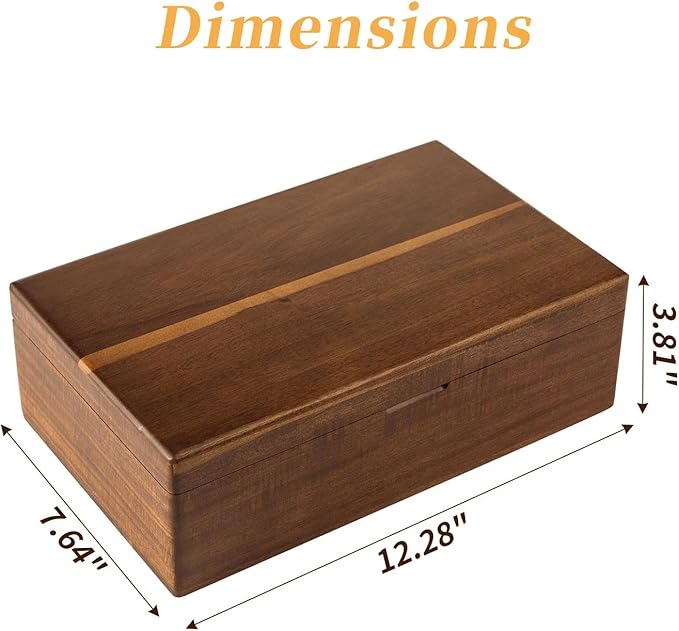 Acacia Wood Tea Bag Organizer with Compartments | Tea Packet Storage Boxes & Display Caddy, Multi-Slot Teabag Holder Container Chest, For Countertop, Organizador de Té - Image 3