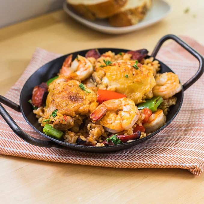 Lodge Pre-Seasoned Carbon Steel Skillet - Dual Assist Handle - Use in the Oven, on the Stove, on the Grill, or Over a Campfire - 8 Inch - Image 2