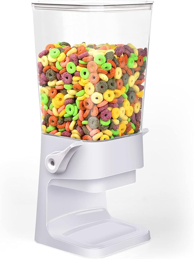 Cereal Dispenser Countertop 2 Pack 5.5 Qt Large Cereal Storage Container | Holder Dispenser for Pantry Dry Food Snack Nut Candy Dispenser Countertop Kitchen Organization Storage for Oatmeal Granola - Image 6