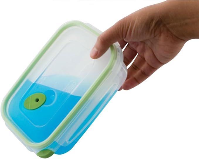 Sterilite Ultra-Seal 4.5 Cup Rectangle, Airtight Food Storage Container, Latching Lid, Microwave and Dishwasher Safe, Clear with Green Gasket, 24-Pack - Image 9