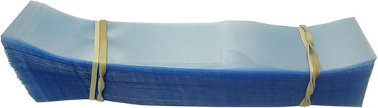 215 x 28 mm Clear Perforated Shrink Band for Oversized Tubs, Bulk Canisters & Large Storage Containers [Cap Diameter: 5"] Pack of 100 by SupplementandSupply