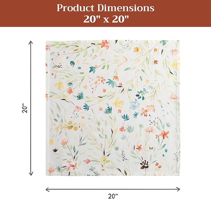 Maison d' Hermine Cloth Napkins Set of 4 100% Cotton Everyday Reusable Square Napkins Cloth Washable, Dinner, Party, Wedding, Restaurant, Spring/Summer (Colmar, 20" x 20") | Everyday Square Napkins Cloth Washable Dinner Party Wedding Restaurant Hotel K... - Image 7
