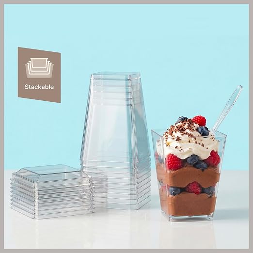 Plastic Dessert Cups with Lids and Spoons (10 Pack) – Single-Serve Parfait & Appetizer Cups, Spill-Resistant, Heavy-Duty Design, Ready-to-Use for Parties, Catering & Special Events BPA-Free - Image 8