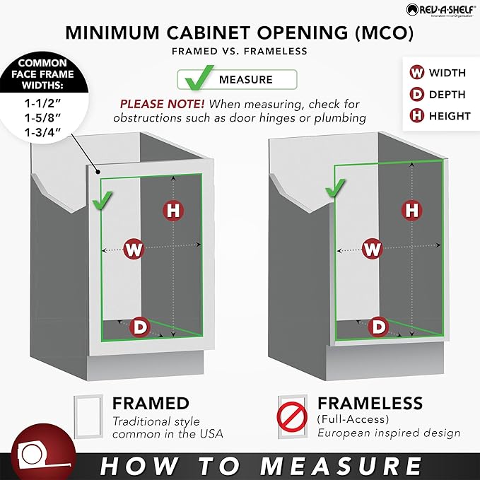 Rev-A-Shelf Pull Out Kitchen Cabinet Storage Organizer with Solid Bottom and Undermount Soft-Close Full Extension Slides, 54BK-15SC-1 - Image 7