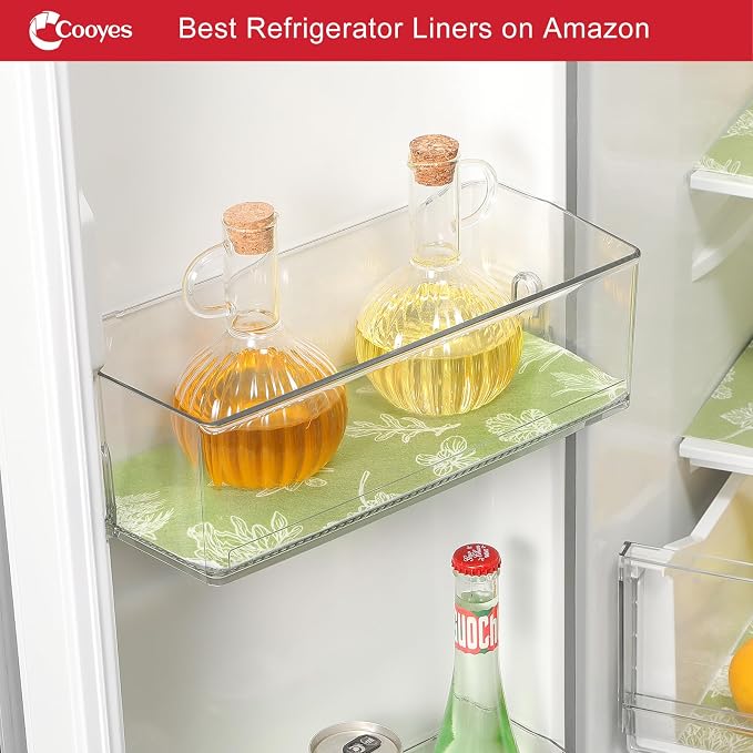 Cooyes Large Fridge Liners for Refrigerator, 17.7" × 36", Drawer & Shelf Liners for Kitchen Cabinets Non-Adhesive, Breathable Cloth Material, Non-Slip, Keep Produce Fresh Longer, 6 Pack, Sage Green - Image 9