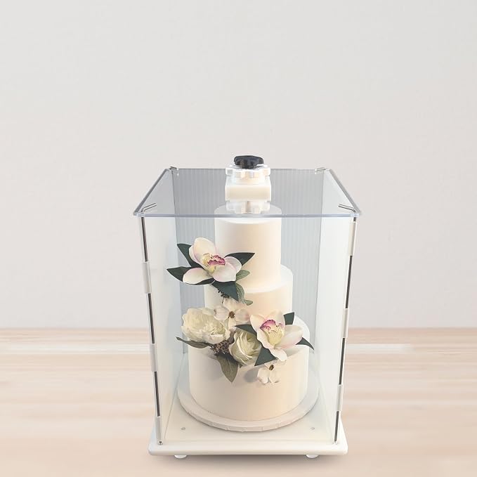 CAKESAFE Reuseable Itsy Tall Cake Transporter, Clear Plastic Cake Carrier (12" W x 16" H) | Clear Plastic, Cake Carrier - Image 5