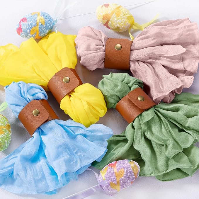 DeZerlor Easter Cheesecloth Napkins Spring Cloth Napkins Set of 20 for Party - Image 3