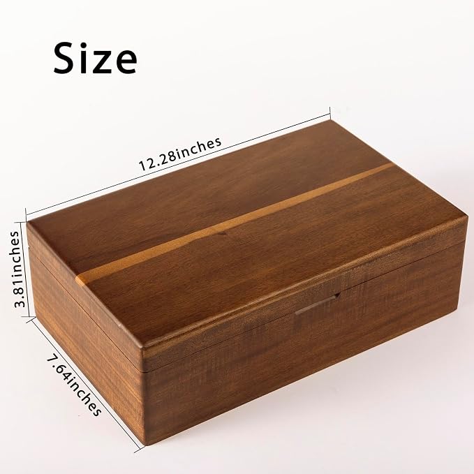 Acacia Wooden Tea Bag Organizers, Tea packet Storage Boxes, Tea Caddy for Tea Bags Chest, Teabag Holder Containers, Teabox Station Display, Organizador De Tes Caja Para Te, 8 Compartments - Image 2