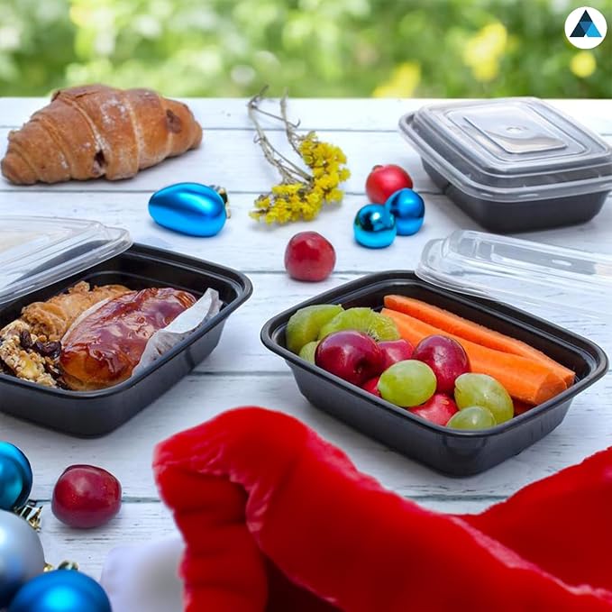 50 Pcs- 30oz Meal Prep Containers Reusable 1 Compartment Food Storage Containers with Airtight Lids, BPA Free, Stackable - Image 6