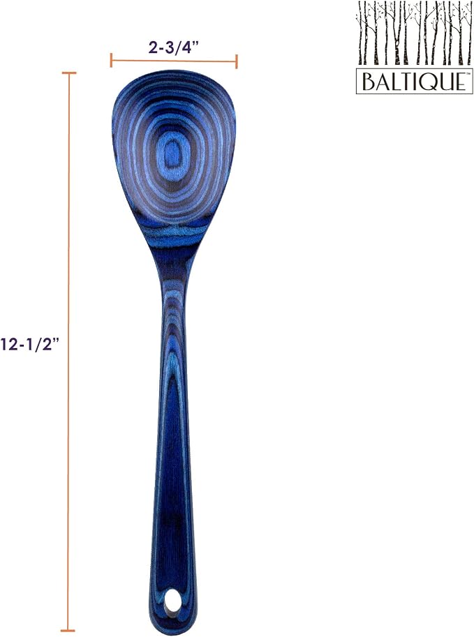 Totally Bamboo Baltique Malta Collection 12-1/2" Wooden Cooking Spoon, Safe for Nonstick - Image 6