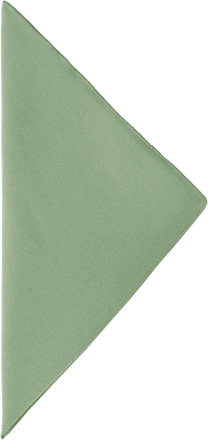 17x17-Inch Cotton-Feel Cloth Napkins, Sage, Set of 36 | Bulk Case of 3 Dozen, Square, 100% Spun Polyester Fabric, MJS-Spun Construction, Cotton-Like Hand, Machine Washable, Seamless - Image 2
