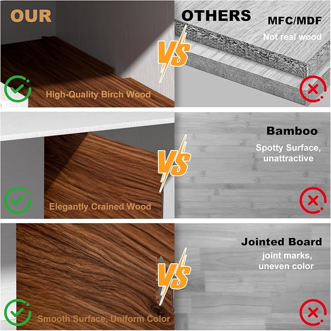 6 Set Trim-to-Fit Wood Tray Dividers for Cabinet, Cookie Sheet Organizer, Multi Layer Embedded Plug-in Board Storage, Cuttable DIY Storage Divider Insert for Kitchen Bedroom Cabinet Closet(Walnut) - Image 6