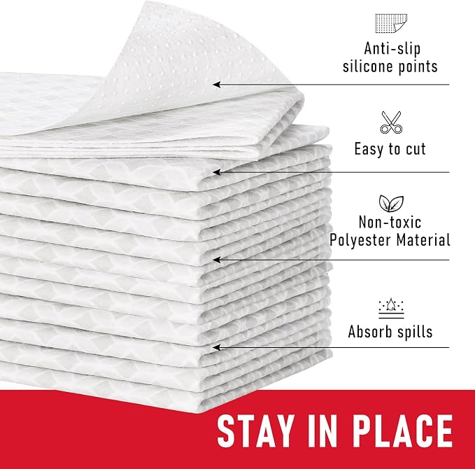 Cooyes Refrigerator Liners, Non-Slip Fridge Liners Washable, Absorbent Refrigerator Shelf Liner for Kitchen Cabinets, Non-Adhesive Refrigerator Mats Fridge bin Liners 12" x 360", Gray - Image 7