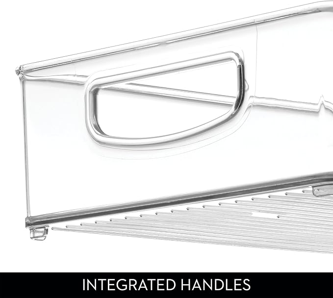 iDesign Stackable Pantry Bins, 2 Small, 2 Medium, and 2 Large Bins, 6 Pack, Clear, Made in USA - Image 6
