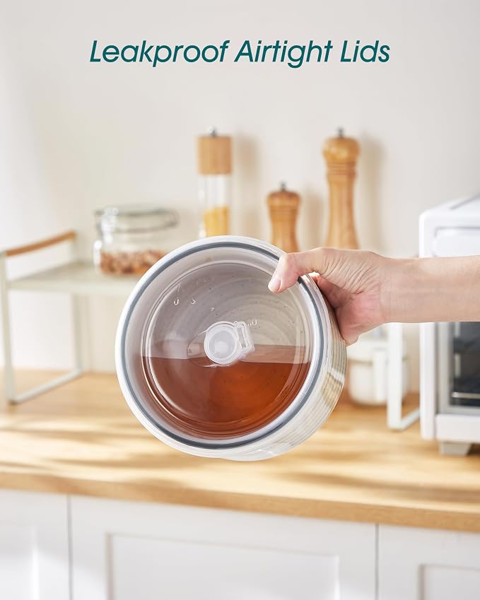 vancasso Ceramic Serving Bowls With Lids Set of 4, Airtight Nesting Bowls for Food Storage, Meal Prep, Leftovers, Microwave and Dishwasher Safe, 60/36/20/10 oz - Image 6