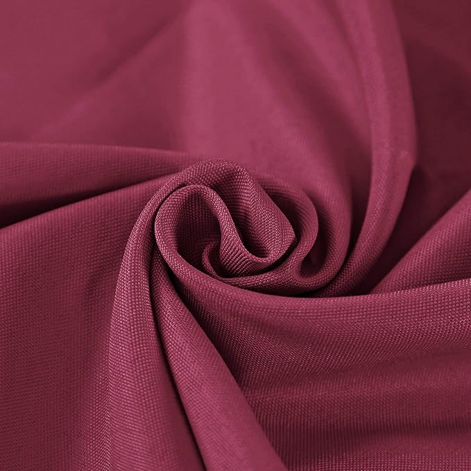 Cloth Napkins 20x20 inch Washable Polyester Dinner Napkins Soft Table Napkins for Wedding Party Dining Banquet(Burgundy,50PCS) - Image 2
