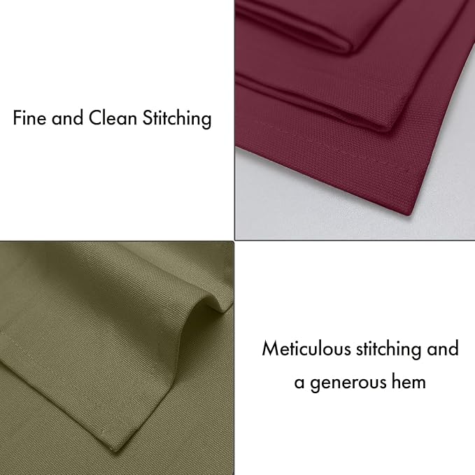 Ruvanti Cloth Napkins Set of 12, 100% Cotton High GSM 18x18 Inches Soft, Washable, Highly Durable & Absorbent, Perfect for Parties, Christmas, Thanksgiving Dinners – Multi Colors - Image 4