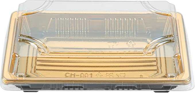 Restaurantware Plastic Sushi Trays 100 Pack of 6.5 x 4.33 x 1.57 Inch With Clear Lids Leak-Resistant Sushi Take Out Boxes Stackable Containers For Grab-And-Go - Image 13