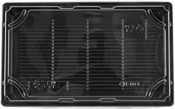 Restaurantware Plastic Sushi Trays 100 Pack of 9.2 x 5.9 x 1.77 Inch With Clear Lids Leak-Resistant Sushi Take Out Boxes Stackable Containers For Grab-And-Go - Image 12