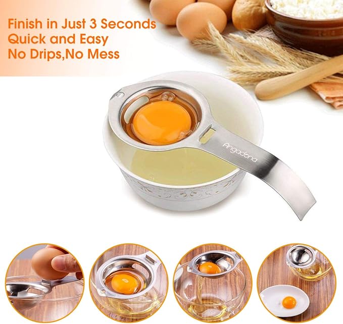 Silicone Macaron Baking Mat Kit - (30 in 1) Macaroon Baking Mat Heart Set,2 Half Sheet Macaron Silicone Mat,1 Egg Separator,1 Pastry Brush,1 Spatula,6 Frosting Tips,12 Piping Bags - Image 6