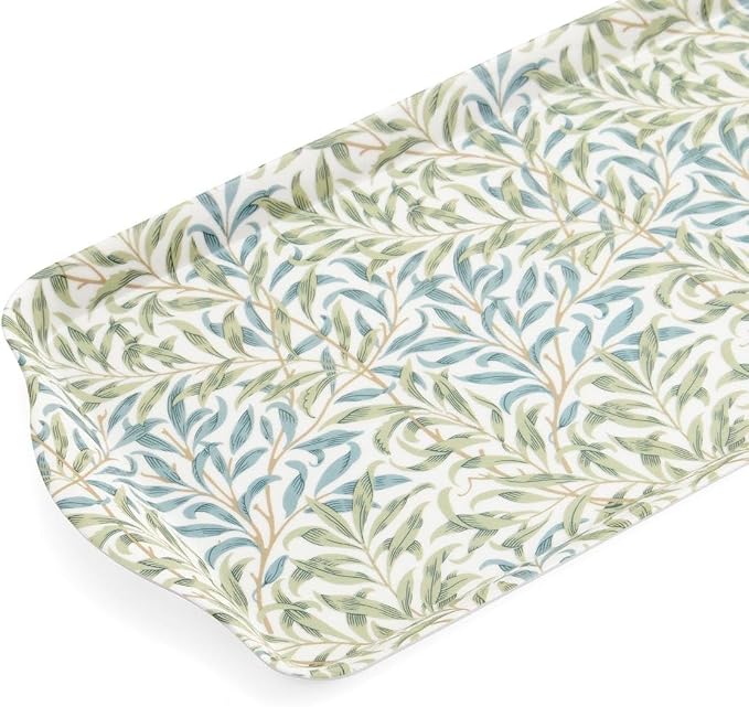 Pimpernel Morris & Co Willow Bough Sandwich Tray - Green | 15" x 6" Melamine Serving Tray for Sandwiches, Snacks, Tea & Entertaining, Lightweight, Easy Clean Surface, Dishwasher Safe - Image 4
