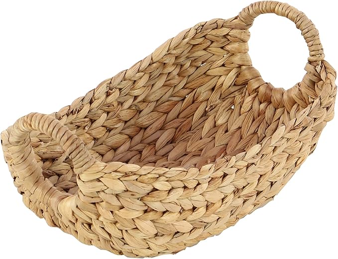 Deco 79 Seagrass Handmade Decorative and Functional Storage Basket Basket Organizer with Metal Handles, Set of 5 Basket for Storage 23", 21", 19", 16", 12"W, Brown - Image 7