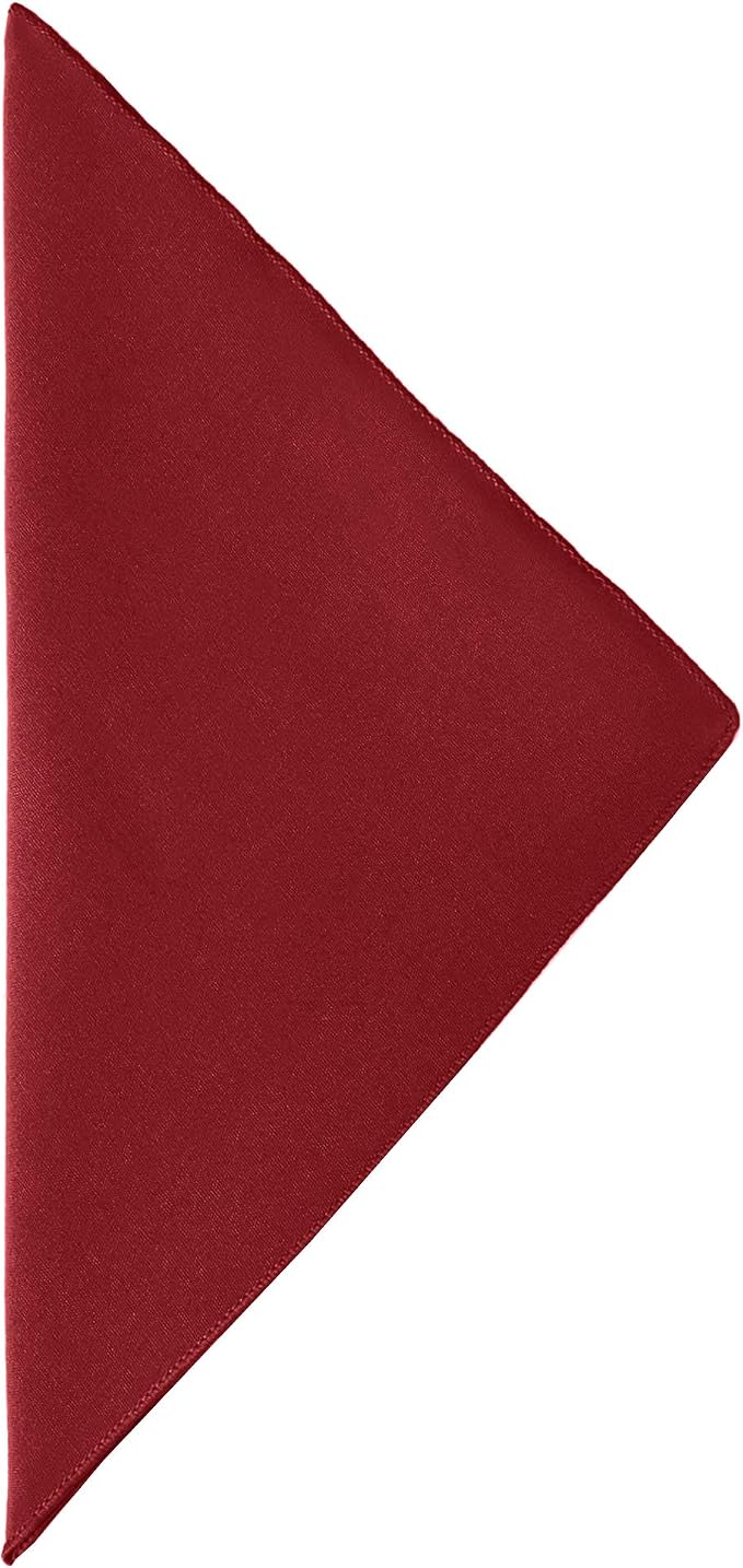 17x17-Inch Cotton-Feel Cloth Napkins, Red, Set of 120 | Bulk Case of 10 Dozen, Square, 100% Spun Polyester Fabric, MJS-Spun Construction, Cotton-Like Hand, Machine Washable - Image 2