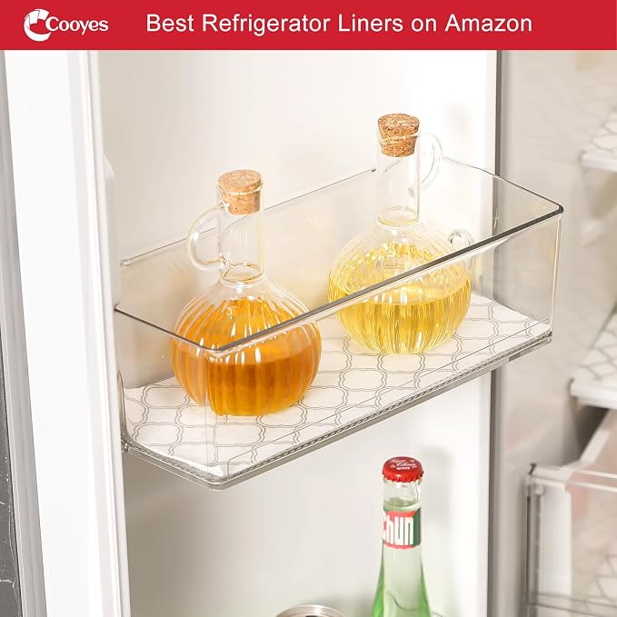 Cooyes Non Slip Refrigerator Liners, 2-in-1 Fridge Mats and Fresh-Keeping Shelf Liners, Absorbs Excess Moisture, BPA-Free, Multiple Sizes for Glass Shelves Kitchen Cabinets Drawers, 12" x 360" - Image 9