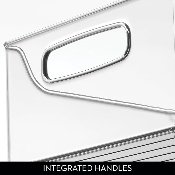 iDesign Stackable Storage Bin with Handles, Clear | For Pantry or Fridge, Made in USA - Image 5