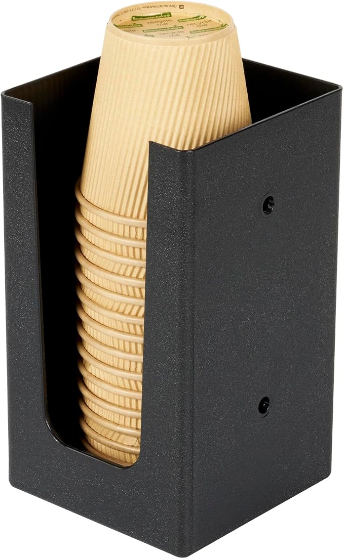 Restaurantware Restpresso Coffee Bar Organizer, 1 Count Durable 1 Compartments, Compact Size, Black Plastic Tabletop Coffee Supplies Organizer For Homes, Office Spaces, Breakrooms, and Lounges - Image 9