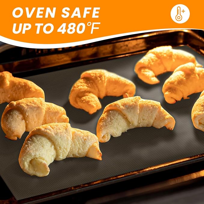 Silicone Baking Mat Roll -Reusable & Best German Silicone Mat Roll-Heat Resistant Freeze Dryer Mat Non Stick Pastry Mat Dough Rolling Mat, Non Slip Countertop Protector Mat, Cut to Size Silicone Mat - Image 2