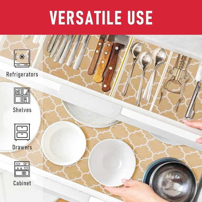 Cooyes 2 in 1 Refrigerator Liners, 6 Pack, 12“ × 24”， Fridge Drawer & Shelf Liners for Kitchen Cabinets Non-Adhesive, Breathable Cloth Material, BPAfree, Keep Produce Fresh Longer - Image 6