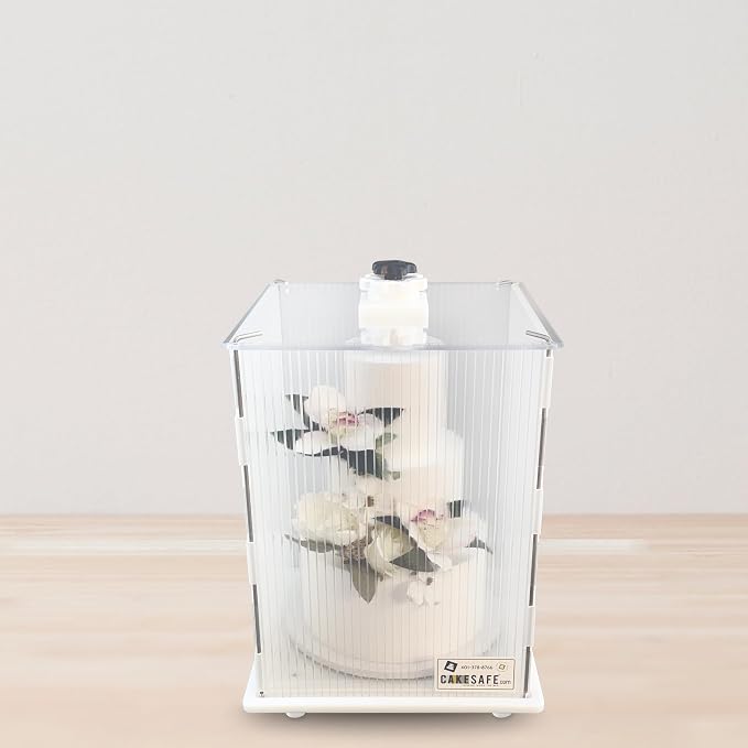 CAKESAFE Reuseable Itsy Tall Cake Transporter, Clear Plastic Cake Carrier (12" W x 16" H) | Clear Plastic, Cake Carrier - Image 6
