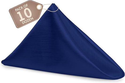 17x17-Inch Shantung Cloth Napkins, Deep Royal, Set of 120 by UltimateTextile