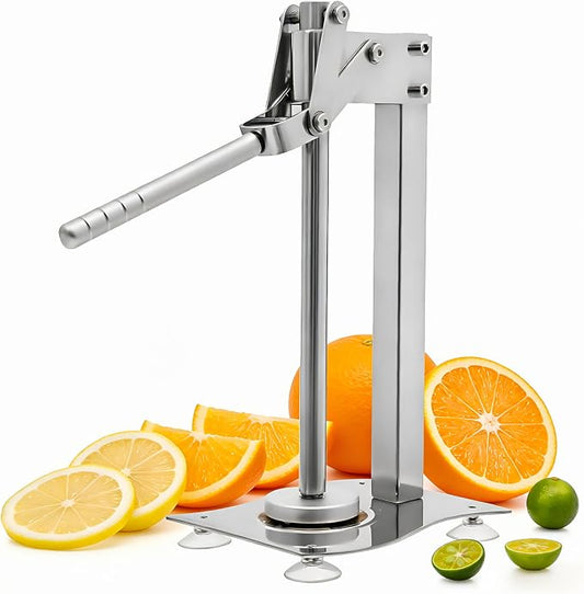 Stainless Steel Lemon Squeezer Manual Citrus Juicer – Heavy Duty Hand Juicer for Orange Lime, Commercial Grade Easy Clean Fruit Press, Non-Slip Handle Vegetable Juicer for Kitchen Lemonade by Unknown