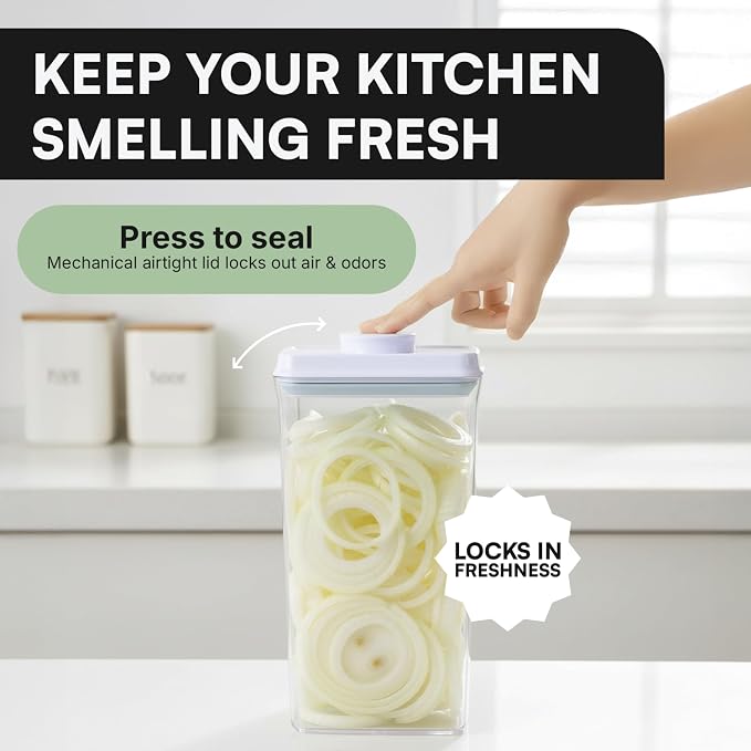 Bop Top Airtight Food Storage Containers | Pop-Top Lid | 13.5 Cups / 108 Oz | kitchen canister set, for flour, sugar, snacks, pasta, baking - Image 7