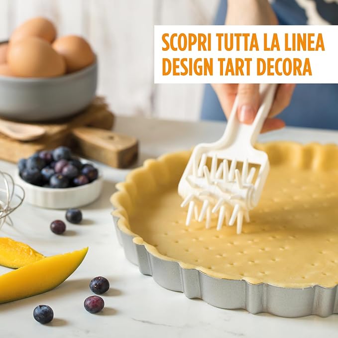 Decora 0075055 Nonstick Steel Oval Tart Pan 11.4 Inch x 7.9 Inch x 1.2 Inch High with Loose Removable Bottom, for Easy Demolding, Professional Design Registered, Patented - Image 6