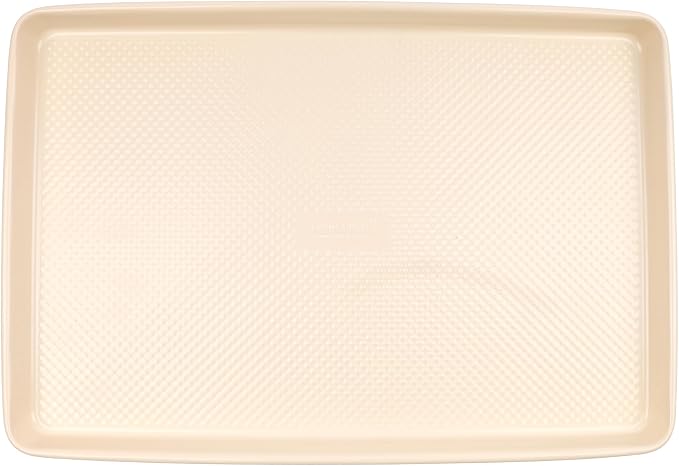 David Burke 17x11 Cookie Sheet – Carbon Steel, PFTE & PFOA Free, Oven Safe, Non-Toxic, Perfect for Baking and Roasting – Cream - Image 3