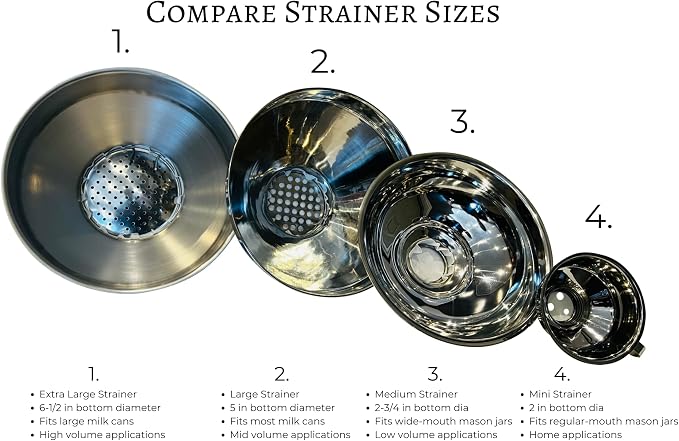 Medium Stainless Steel Strainer for Large Mouth Jars (Strainer Only) - Image 5