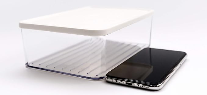 Silicook Flat Plastic Box for Kitchen for Kitchen&Refrigerator Organization, Transparent Food Storage Container for Kitchen, Fridge, Freezer (5 x 600ml) - Image 3