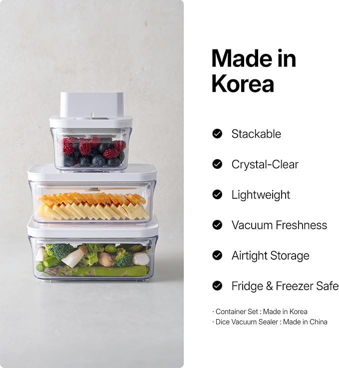 VAKUEN Premium Airtight Food Storage Containers, 4L(4.10qt) Smart One-Click Seal Lid, Patented Double Silicone Lining, 100% Leak Proof, BPA-FREE (Large Container 4.0) - Image 3