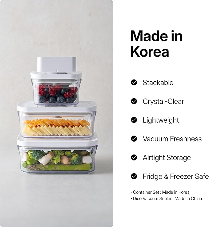 VAKUEN Premium Airtight Food Storage Containers, Rectangular 2PC(1.06qt), Smart One-Click Seal Lid, No Hinges, Patented Double Silicone Lining, 100% Leak Proof, BPA-FREE, Dishwasher, Microwave Safe - Image 8