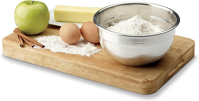 Cuisinart Mixing Bowl Set, Nesting Bowls, Stainless Steel, 3-Piece | 1.5, 3 & 5 qt. stainless steel mixing bowls for baking, cooking & prep, dishwasher safe, durable & compact, CTG-00-SMB - Image 4