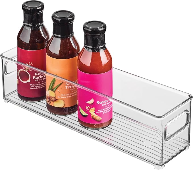 InterDesign Refrigerator and Freezer Storage Container – Deep Organizer Bin for Kitchen, Clear | Deep Organizer Bin, For Kitchen by iDesign