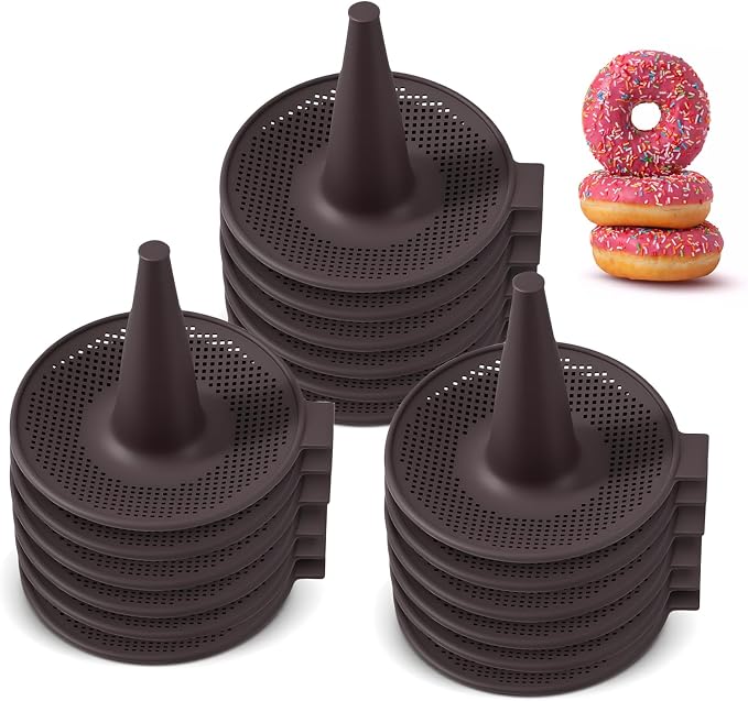 Donut Pan For Baking, Brown Bagel Molds, Pastry Molds For Baking Bagel, Doughnut, Cakes - Send Goods From Local Warehouse (18 PC) by Unknown