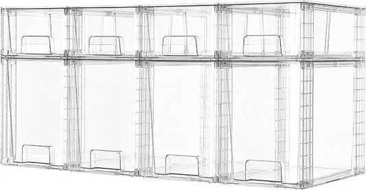 Vtopmart Clear Stackable Storage Drawers by Vtopmart