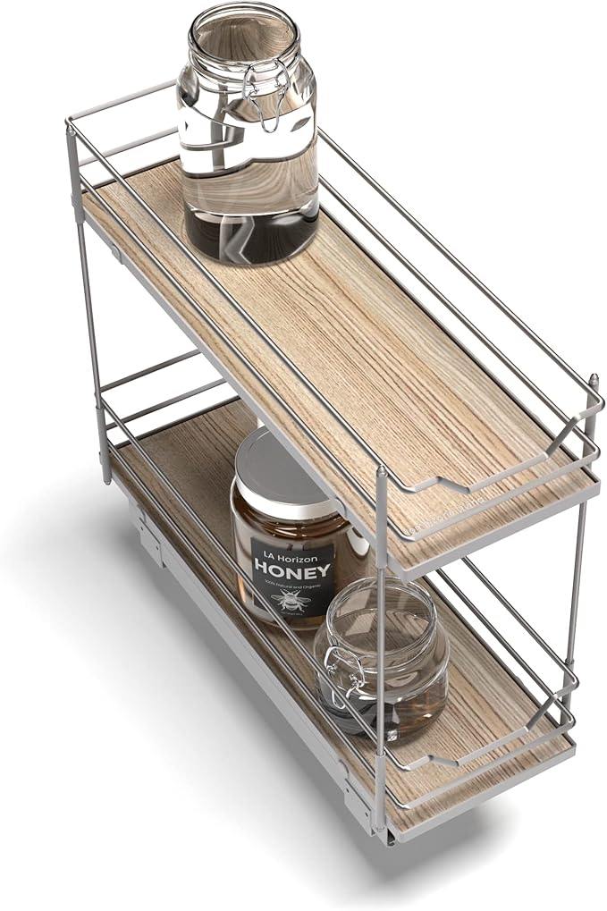 Home Zone Living Pull Out Kitchen Cabinet Organizer by HomeZoneLiving