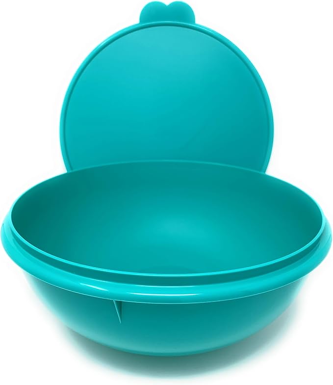 Tupperware Fix n Mix Plastic Bowl Teal Blue - Image 2